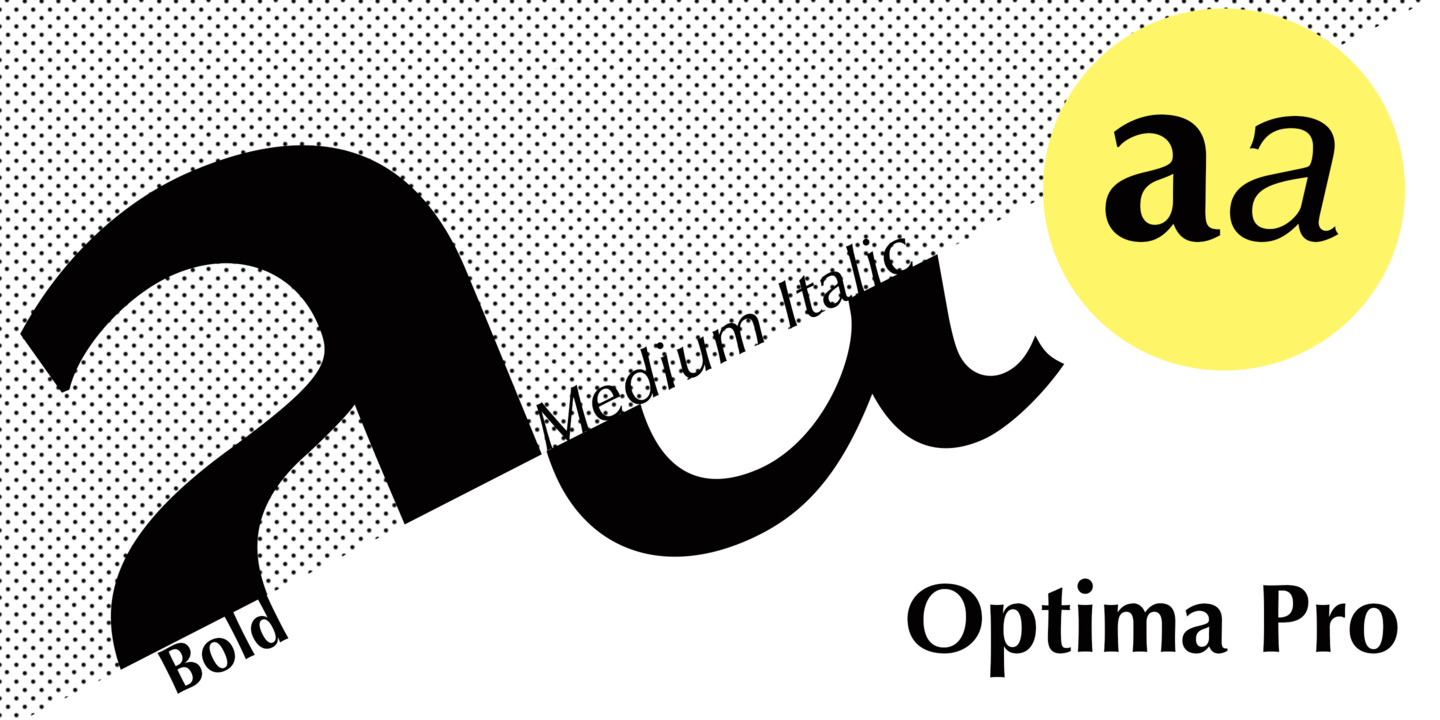 Przykład czcionki Optima Std Bold Italic